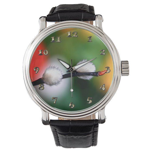 Kitten Cats Paw Flower Bloom Watch (Front)