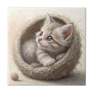 Kitten Ceramic Tile
