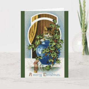 Kitten Christmas Card