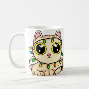 kitten christmas fun coffee mug