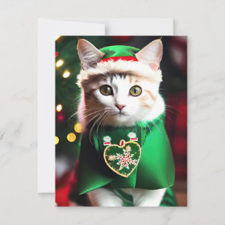Kitten Christmas Holiday Card