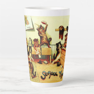 Kitten Classroom Chaos Louis Wain Latte Mug
