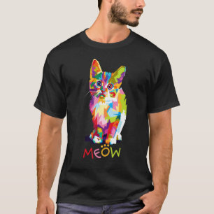 Kitten Colourful For Cat Cat Dad Cat Mum 1 T-Shirt