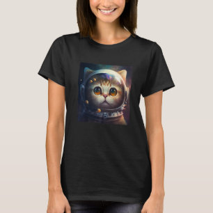 Kitten Cosmic Suit Outer Space Cat Astronaut T-Shirt