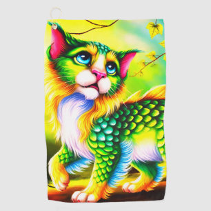 Kitten Creature Golf Towel