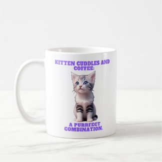 Kitten Cuddles and Coffee Mug. Mug