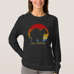 Kitten Ew People Saying Cat Wearing Face Mask Cats T-Shirt