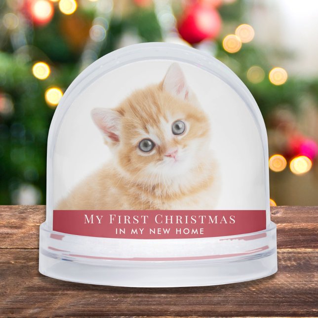 Kitten First Christmas Photo Snowglobe (Creator Uploaded)