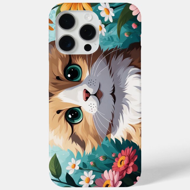 Kitten & Flowers Case-Mate iPhone Case (Back)
