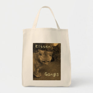 Kitten gangs tote bag