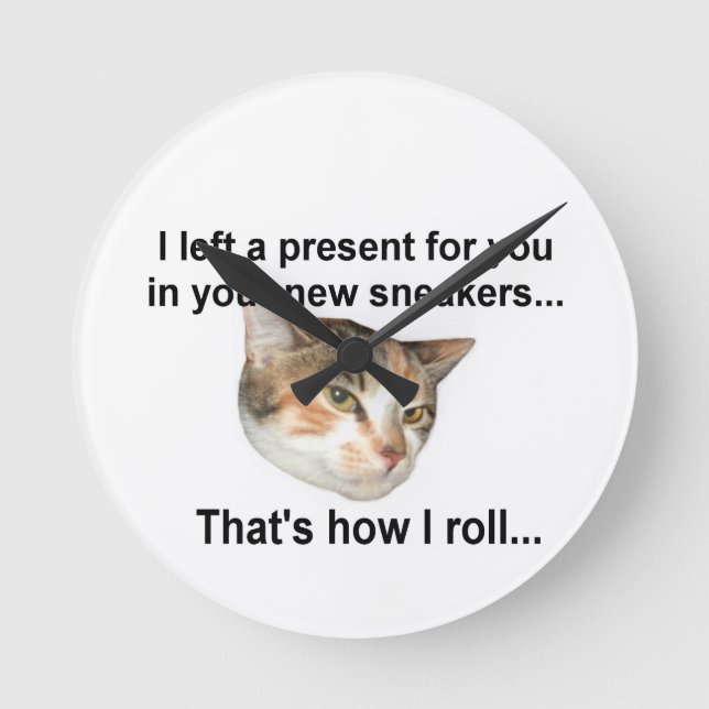 Kitten Gift Round Clock (Front)