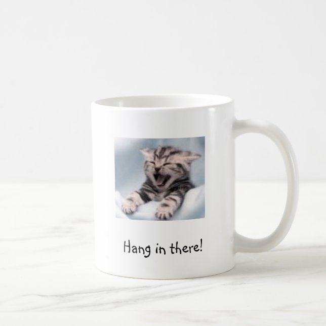 Kitten, Hang in there! Coffee Mug (Right)