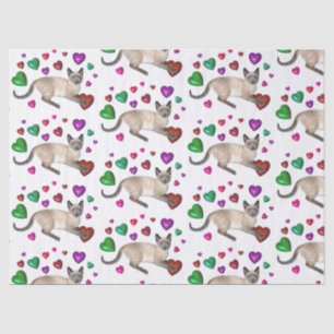 Kitten Hearts Tissue Paper