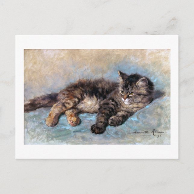 Kitten, Henriette Ronner-Knip Postcard (Front)