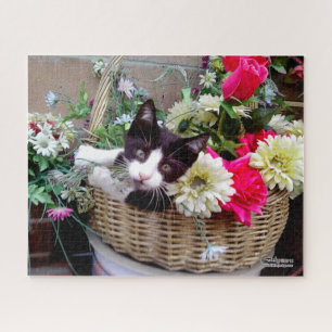 Kitten in a Basket Jigsaw Puzzle