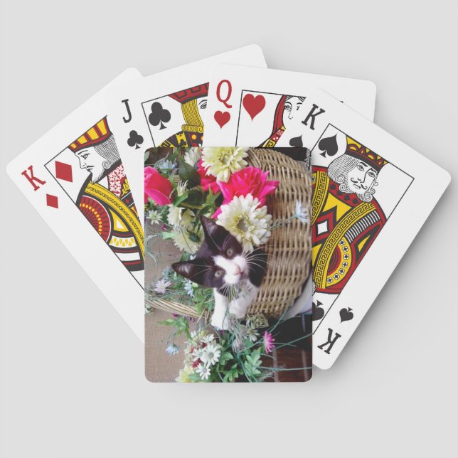Kitten in a Basket Playing Cards (Back)