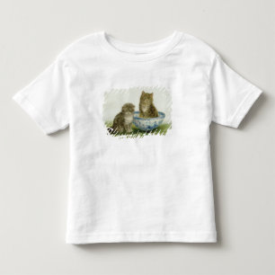 Kitten in a Blue China Bowl Toddler T-Shirt