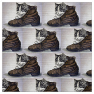 Kitten in a Shoe Fabric