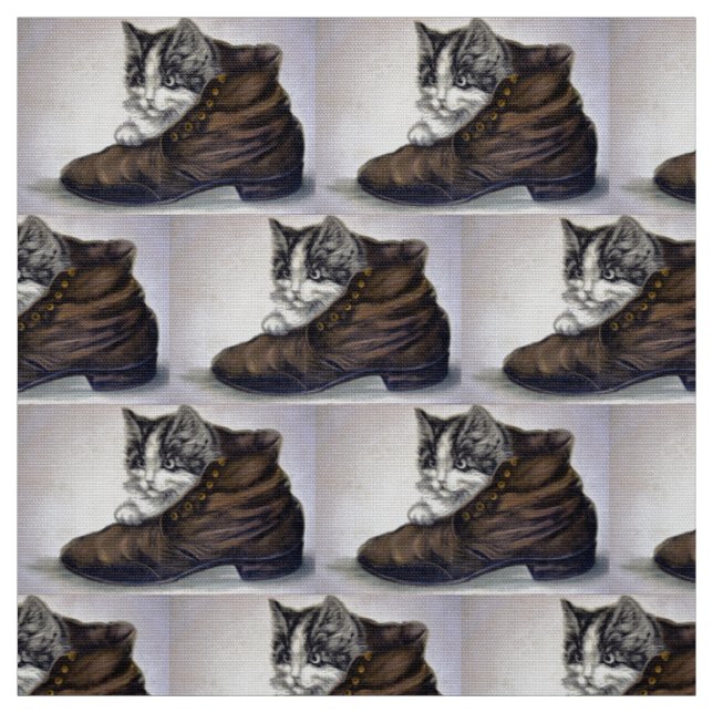 Kitten in a Shoe Fabric (Swatch)