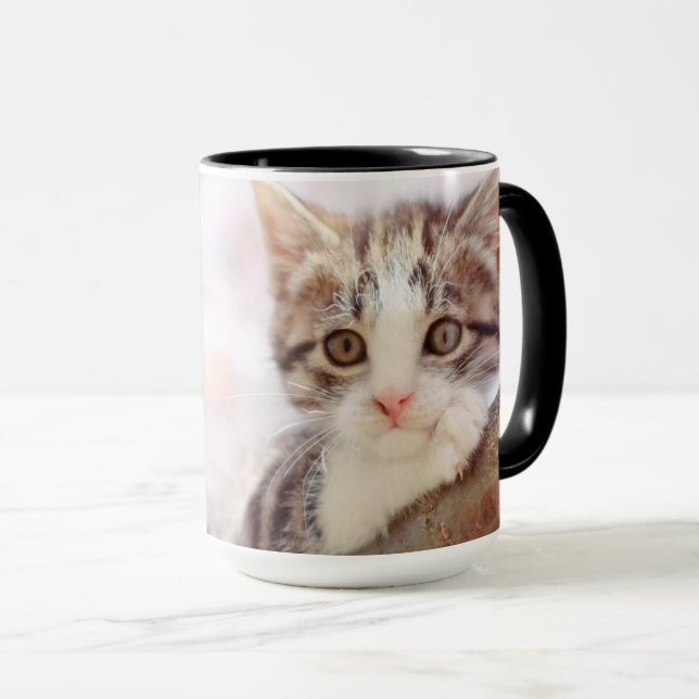 Kitten In A Tree Mug (Front Right)