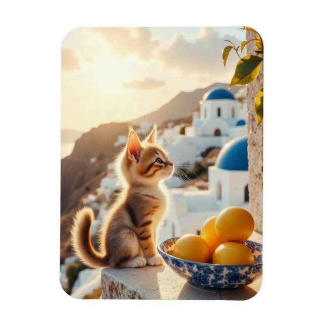 kitten in Italy Magnet (Vertical)