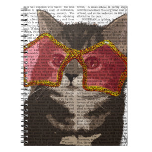Kitten in Star Sunglasses Notebook