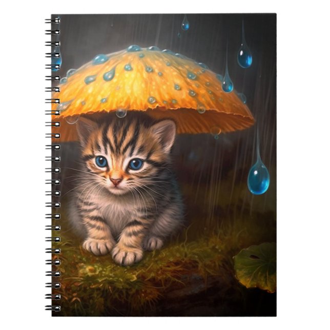 Kitten in the Rain Notebook (Front)