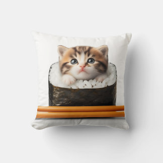 kitten in the sushi cushion