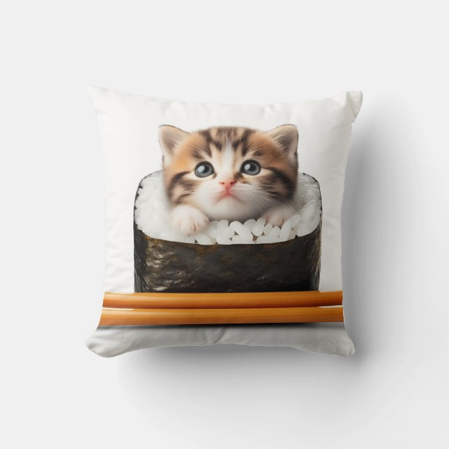 kitten in the sushi cushion (Front)