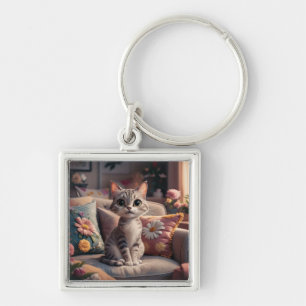 Kitten Key Ring