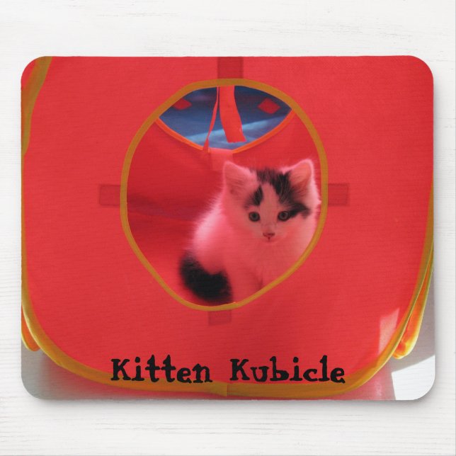 Kitten Kubicle Mouse Pad (Front)