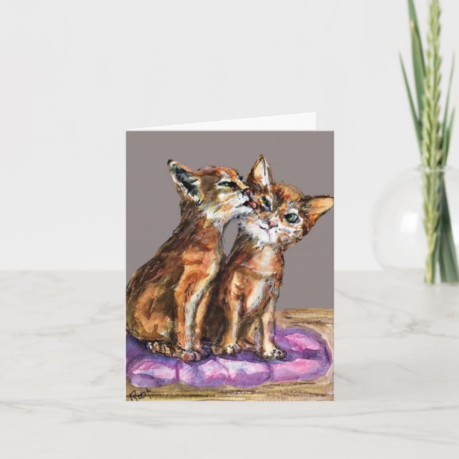 Kitten Lickin Good  Card (Front)