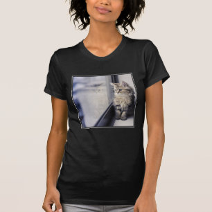 Kitten Looking Out Window T-Shirt