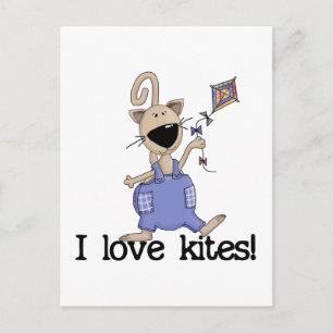 Kitten Love Kites Tshirts and Gifts Postcard