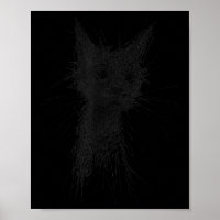 Kitten Lover Abstract Scribble Art Cute Cat Cat