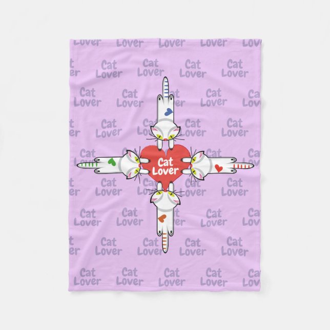 Kitten lovers fleece blanket (Front)