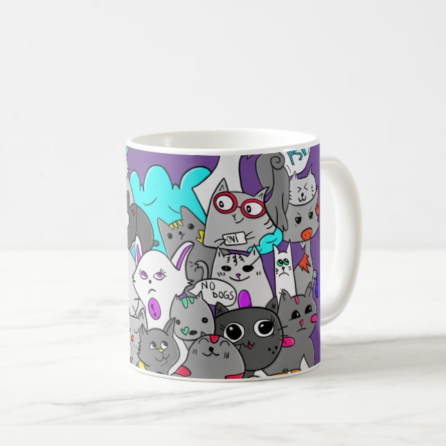 Kitten Mashup Coffee Mug (Front Right)