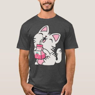 Kitten Milk Drink Otaku Neko Japan  T-Shirt