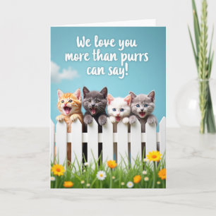 Kitten Mothers Day Love Card