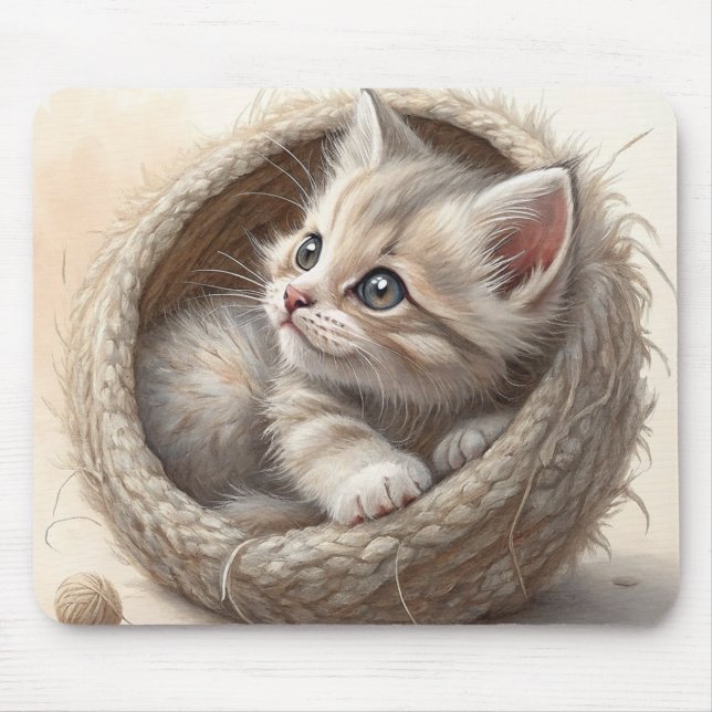 Kitten Mouse Pad (Front)