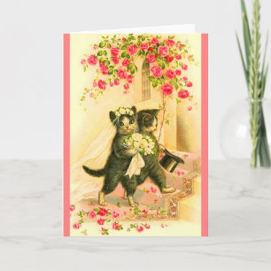 kitten newlyweds card