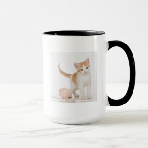 Kitten Next To Ball Of String Mug