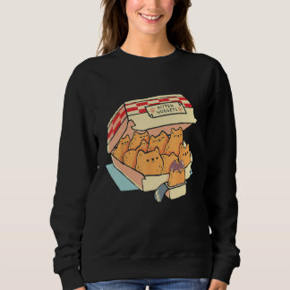 Kitten Nuggets  Cat Cake Box Sweatshirt
