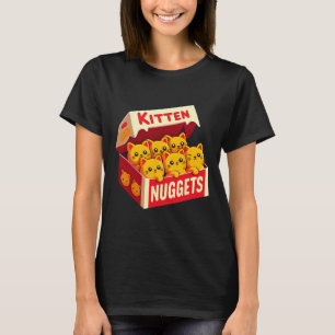 Kitten Nuggets Food Pun Cat Lover Gift Chicken Nug T-Shirt