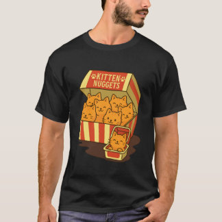 Kitten Nuggets Funny Cat Food T-Shirt