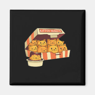 Kitten Nuggets Funny Cats And Chicken Nuggets Love Magnet