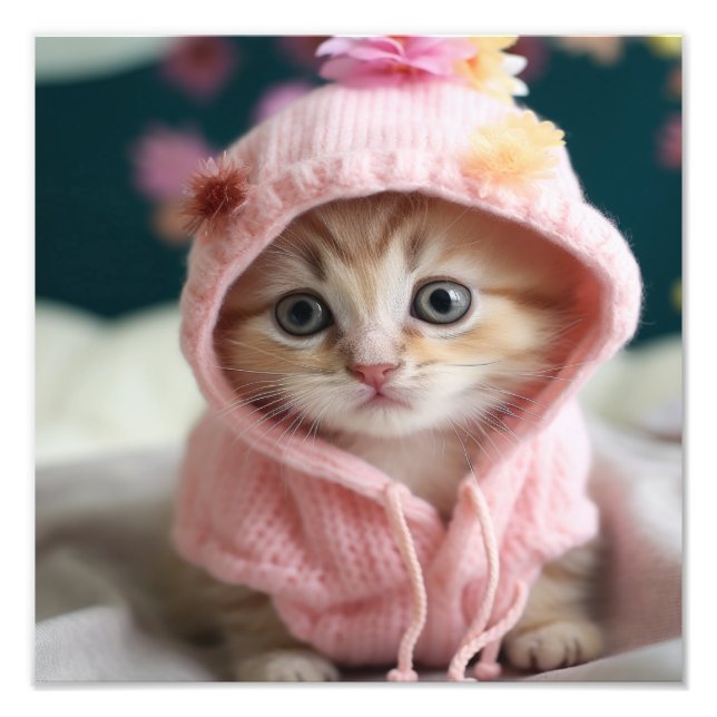 Kitten Nursery & Children's Room Prints (Front)