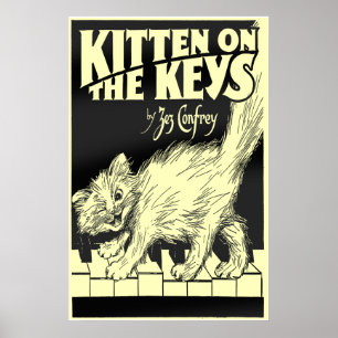Kitten on the Keys Huge Poster