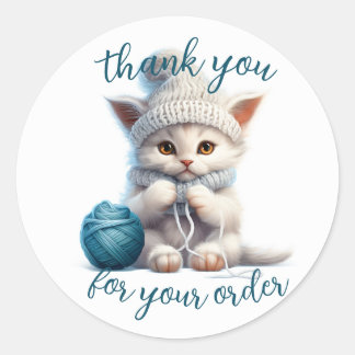kitten packaging stickers for hand made buisness
