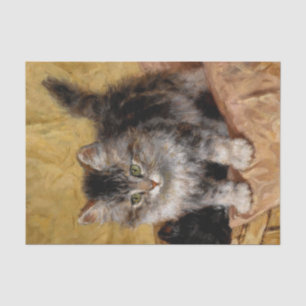 Kitten Painting Henriette Ronner-Knip (1821-1909) Tissue Paper